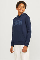 Jack & Jones Junior Sudadera con capucha logo azul
