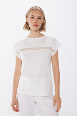 Springfield Lace front T-shirt camel