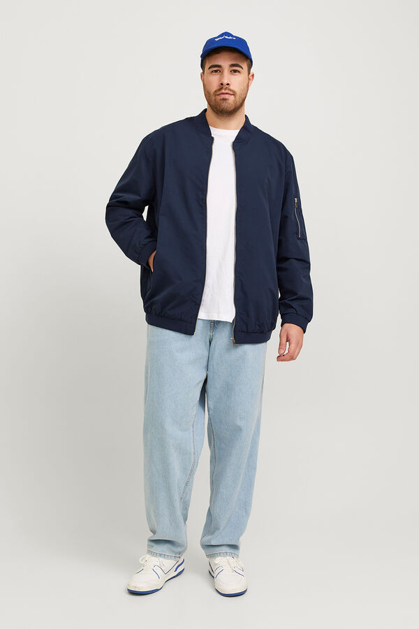 Jack & Jones PLUS Lightweight bomber jacket blue