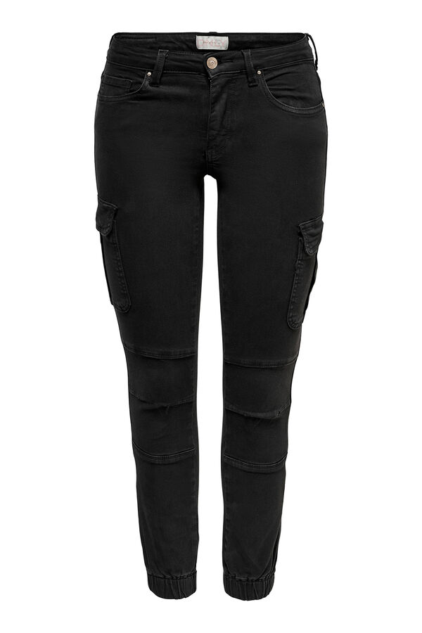 Only Cargohose Slim Fit Schwarz