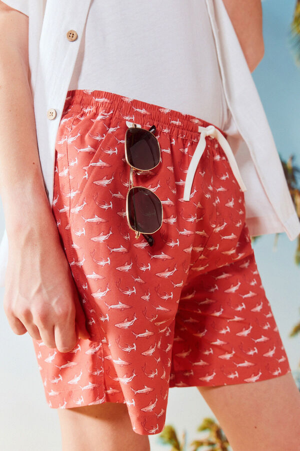 Springfield Kids Fato de banho Tubar&otilde;es menino vermelho