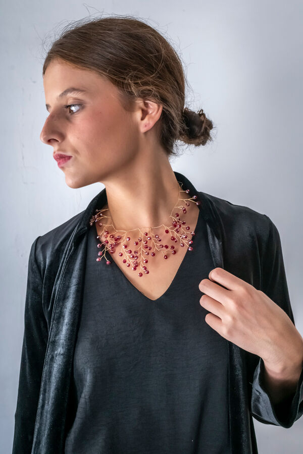 Cul Sac Abrigo midi cuello mao negro