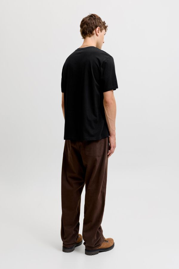 Jack & Jones Relaxed Kurzarm-T-Shirt Schwarz