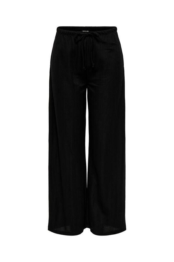 JDY Pantal&oacute;n largo ancho negro
