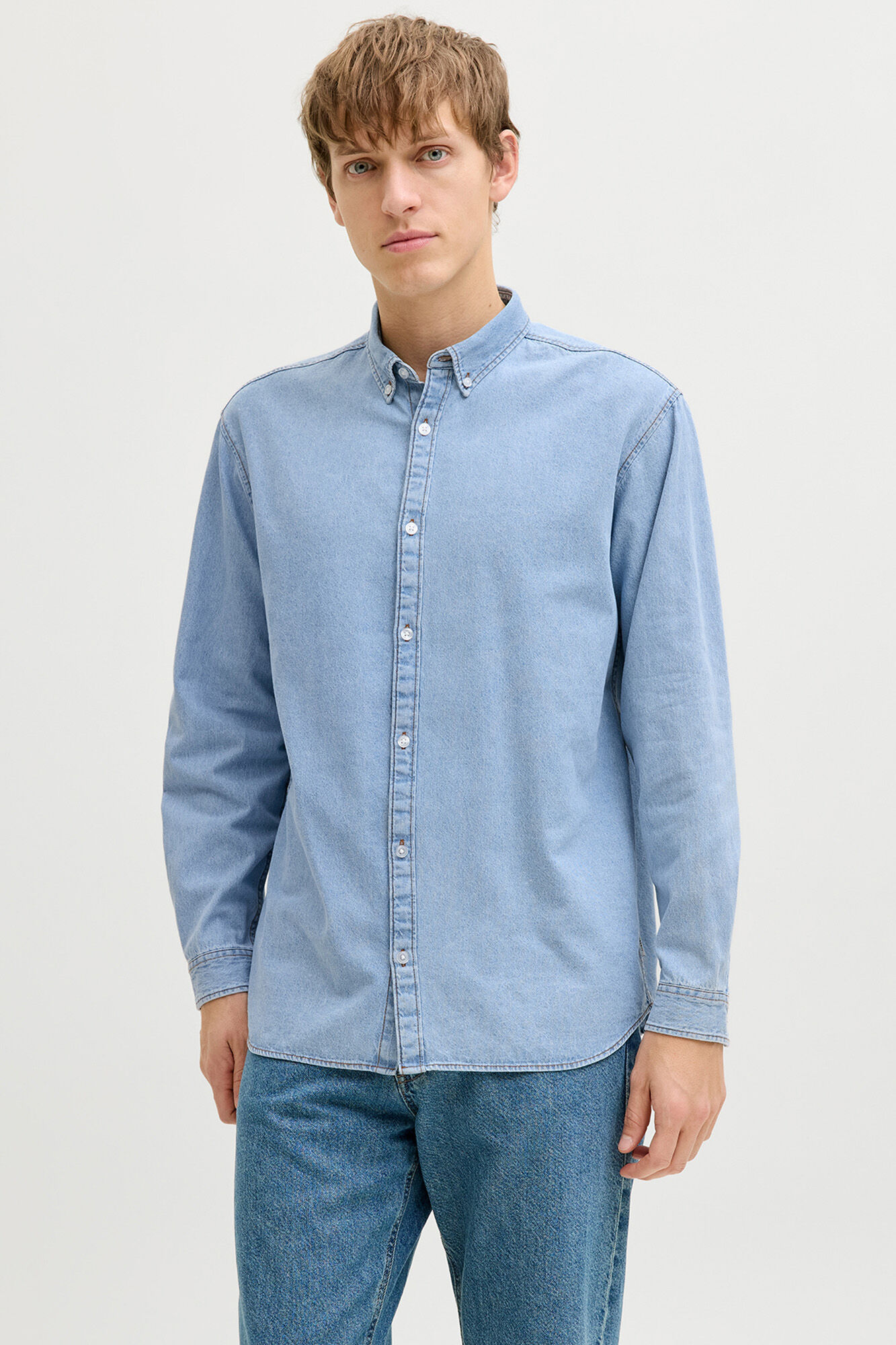 JJ REBEL Camisa algod&oacute;n manga larga relaxed