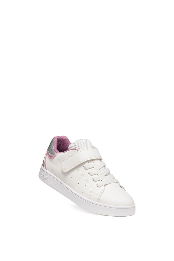 Geox Cal&ccedil;ado desportivo efeito verniz branco