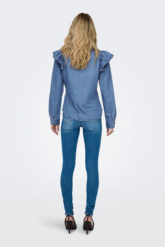 Only Camisa denim con volante