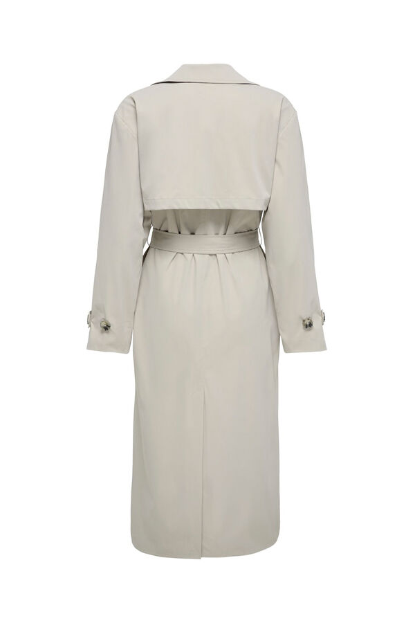 Only Long with belt trench coat printed