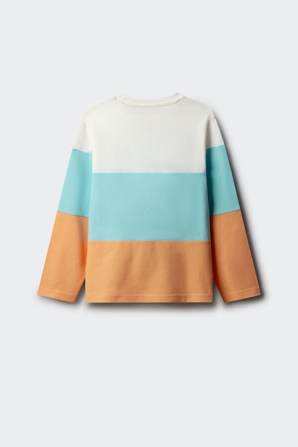 Springfield Kids Camiseta manga larga b&aacute;sica ni&ntilde;o marfil