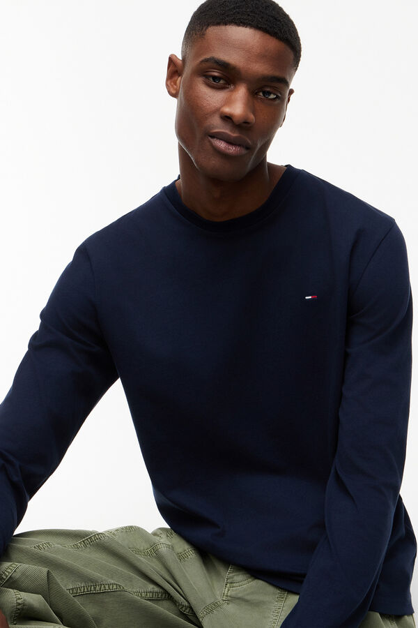 Tommy Jeans Pack of 2 long sleeve slim fit T-shirts printed