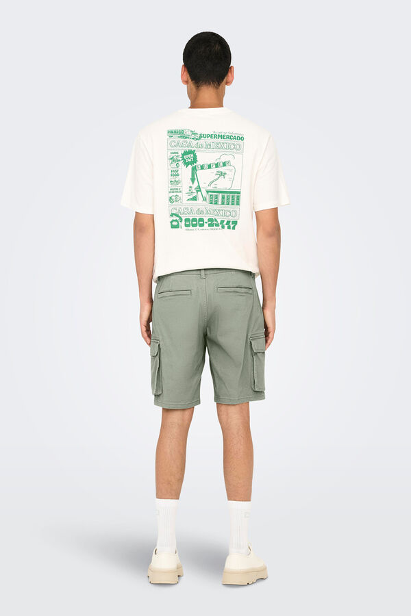 Only & Sons Cargo Bermuda shorts green
