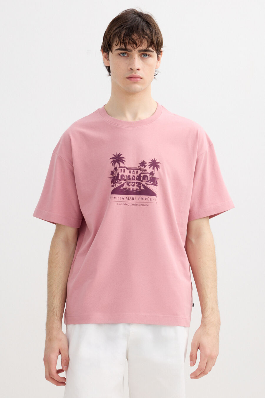 Camiseta oversize de manga corta