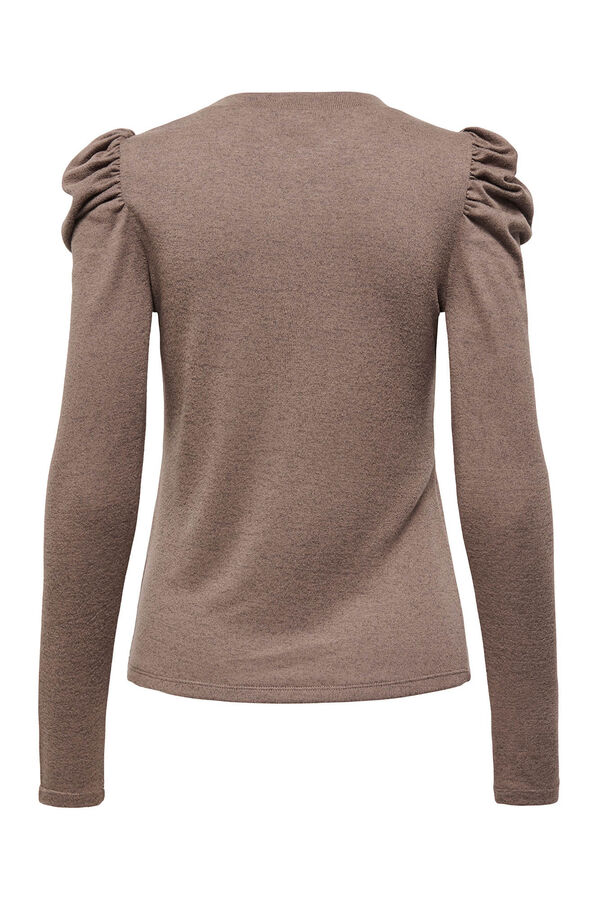 JDY Camiseta manga larga tostado