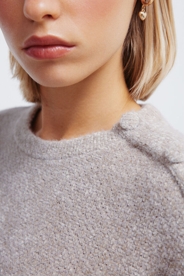 Springfield Combined chenille jumper nude