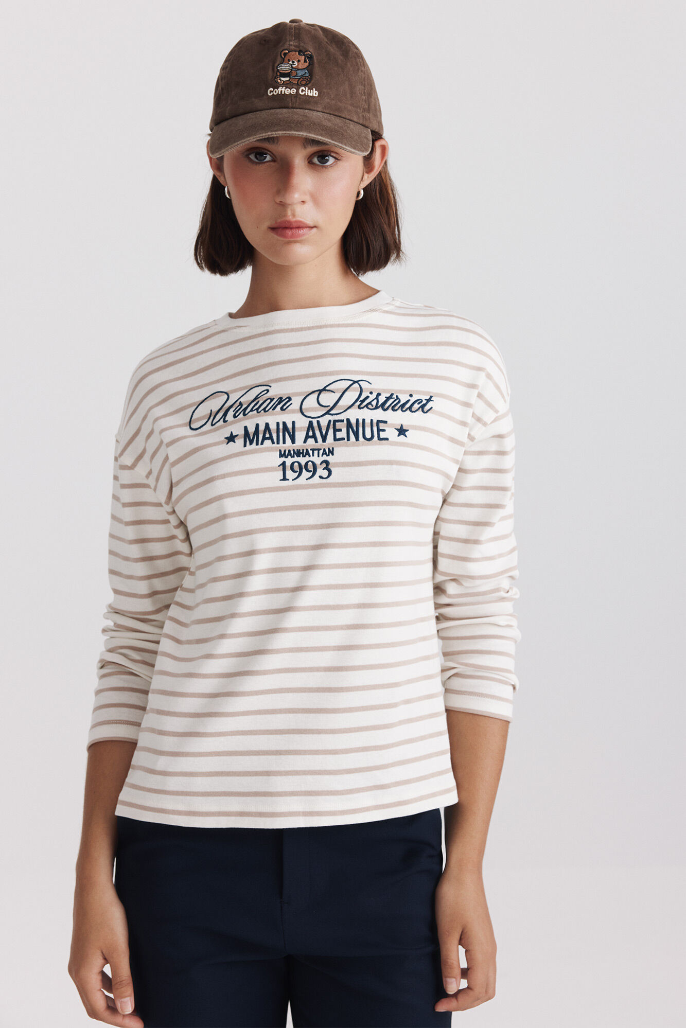 Springfield Jersey fino rayas texto