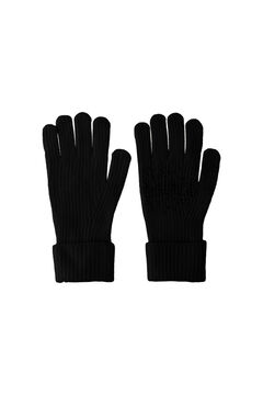 Springfield Jersey-knit gloves black