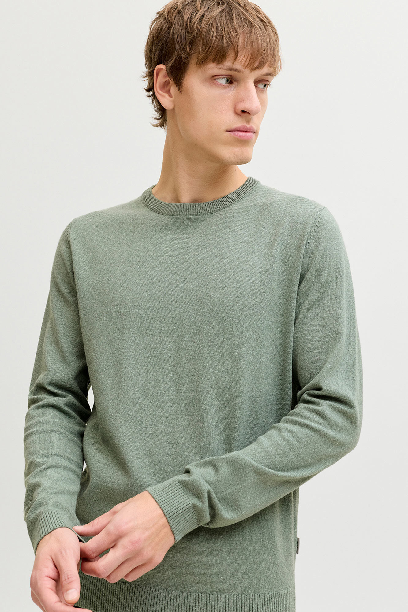 JJ REBEL su&eacute;ter b&aacute;sico de malha de manga comprida