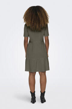 Only Kurzes Leinenkleid