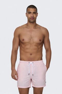 Only & Sons Ba&ntilde;ador corto rayas