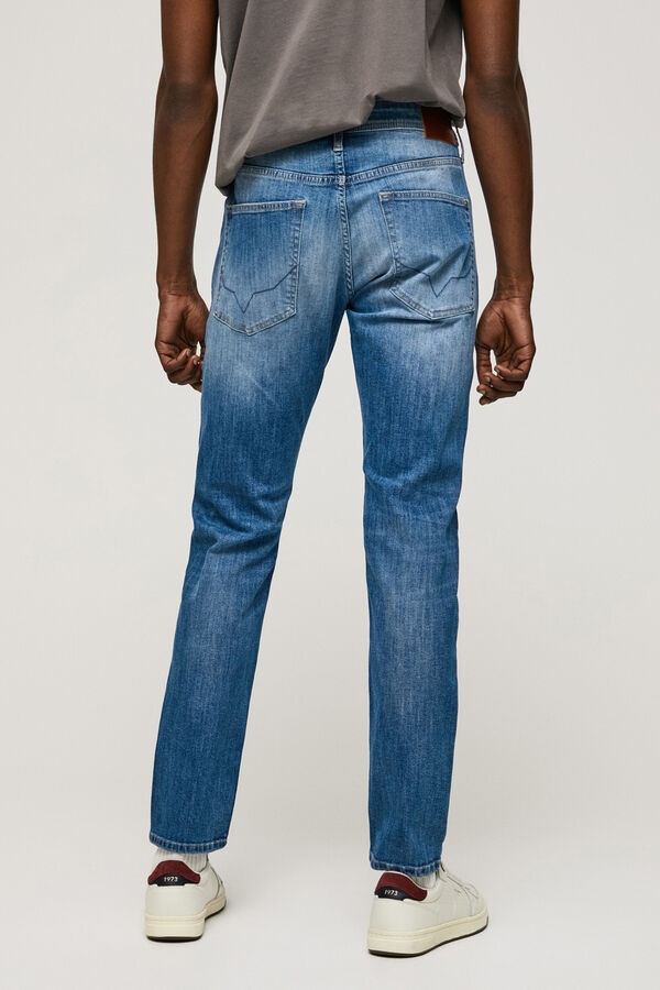 Springfield Stanley Regular Fit Regular Waist Jeans plava