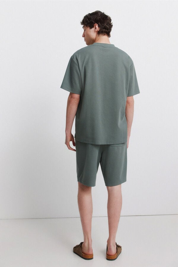 Springfield Waffle Bermuda shorts green