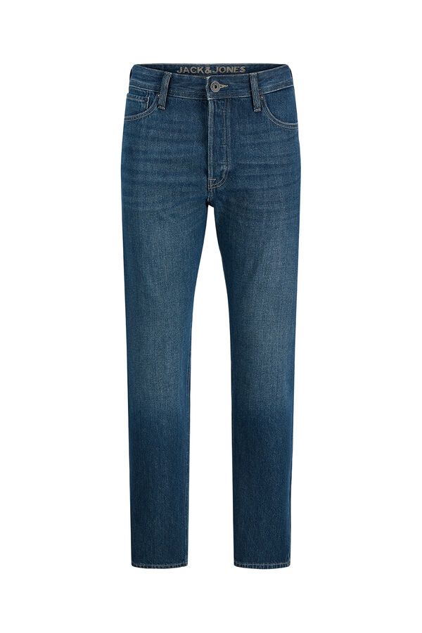 Jack & Jones Jeans relaxed tiro alto algod&oacute;n azul