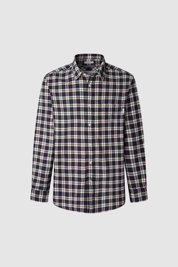 Pepe Jeans Camisa Cuadros Fit Regular azul