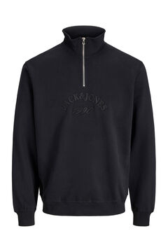 Jack & Jones Sudadera cuello cremallera negro