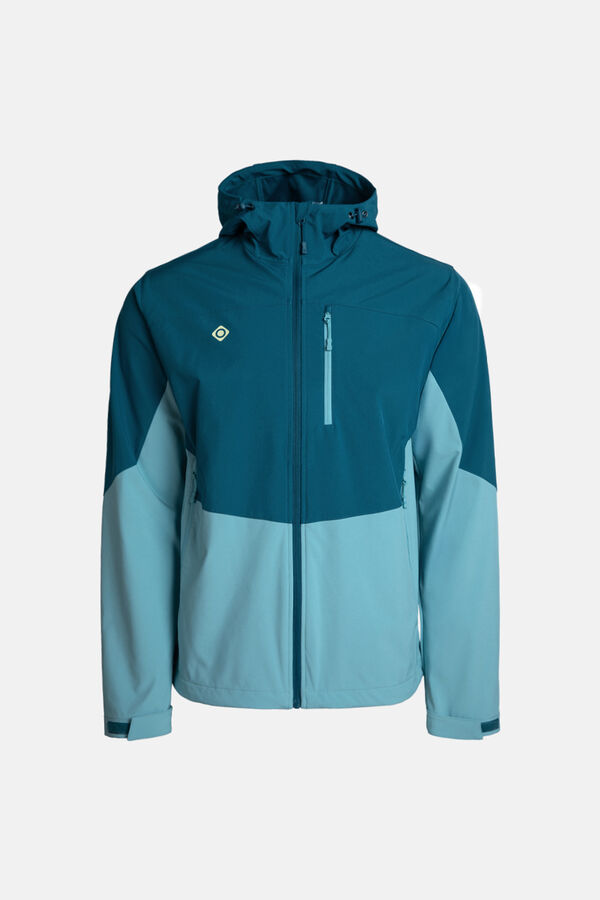 Izas Windbreaker jacket with softshell fabric blue