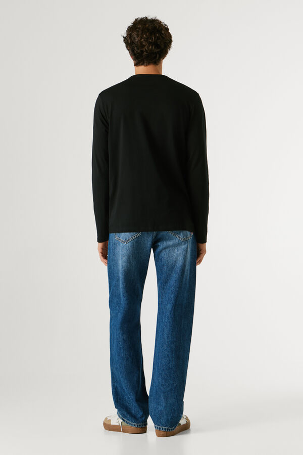 Pepe Jeans Fitted long sleeve T-shirt black