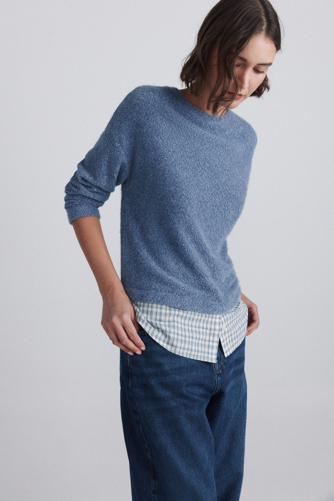 Springfield Camisola fina bimaterial