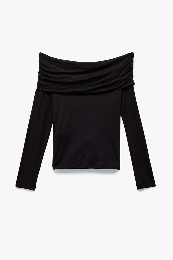 Koton Camiseta con hombros descubiertos negro