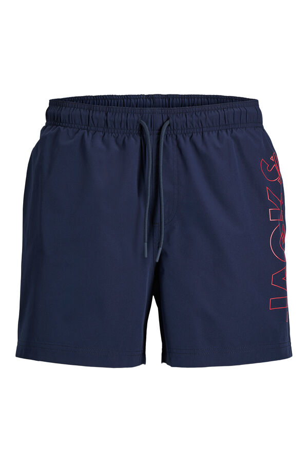 Jack & Jones PLUS Ba&ntilde;ador regular logo azul