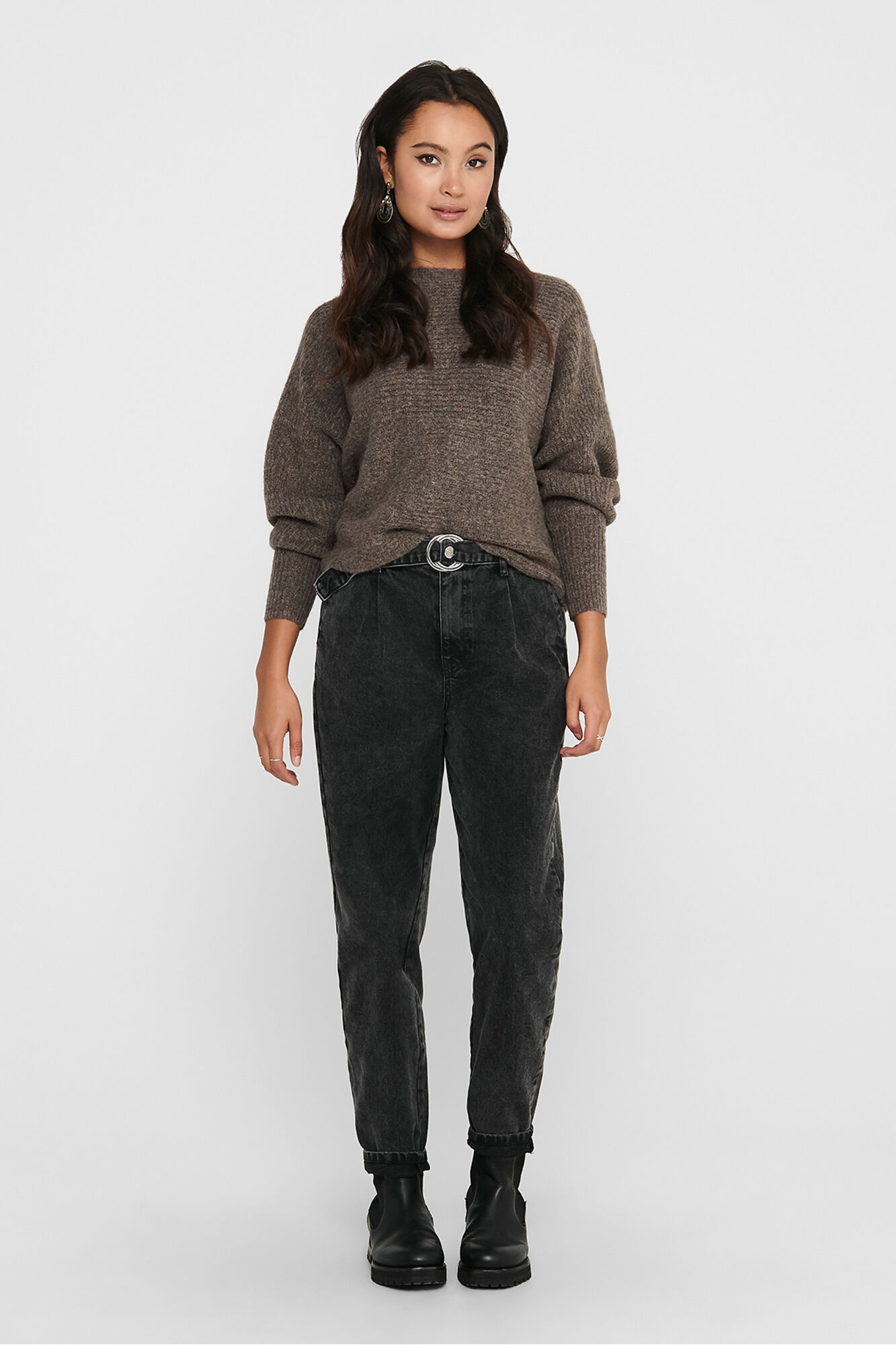 Only Jersey de cuello barco