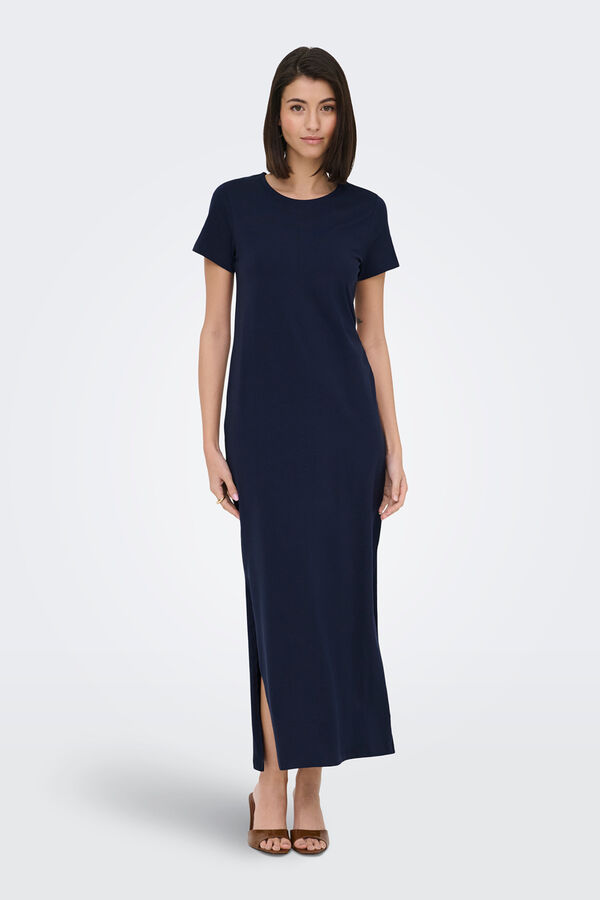 JDY Fitted long dress blue