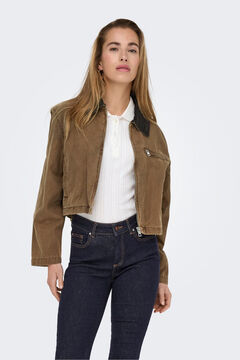 Only Chaqueta corta con cremallera