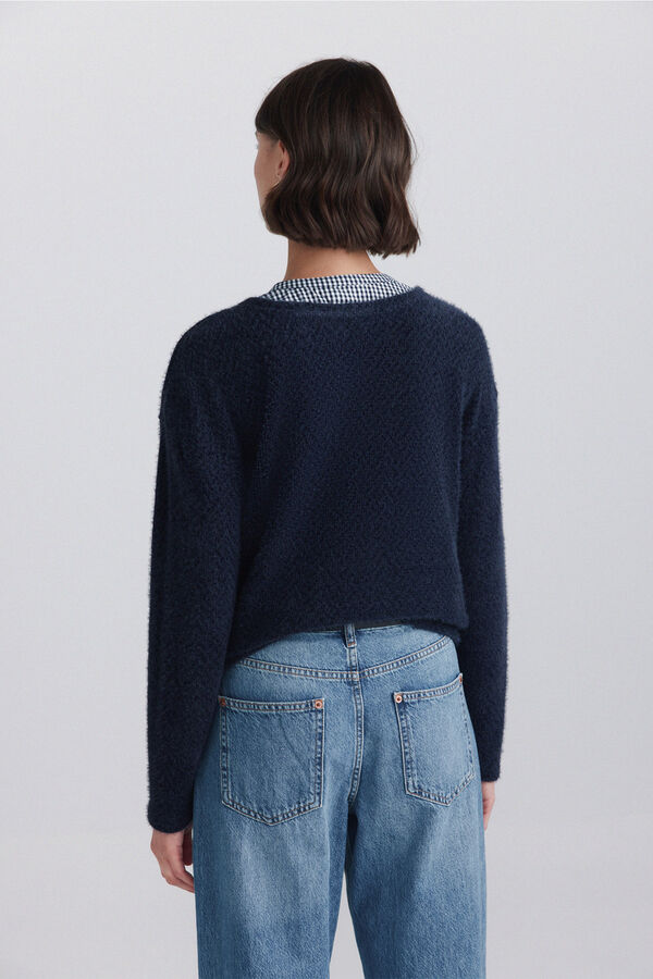 Springfield Jersey fino bimateria escote azul