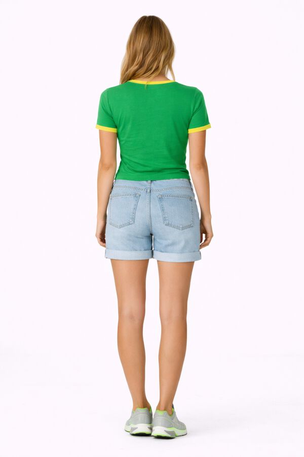 Noisy May Fitted short sleeve T-shirt green
