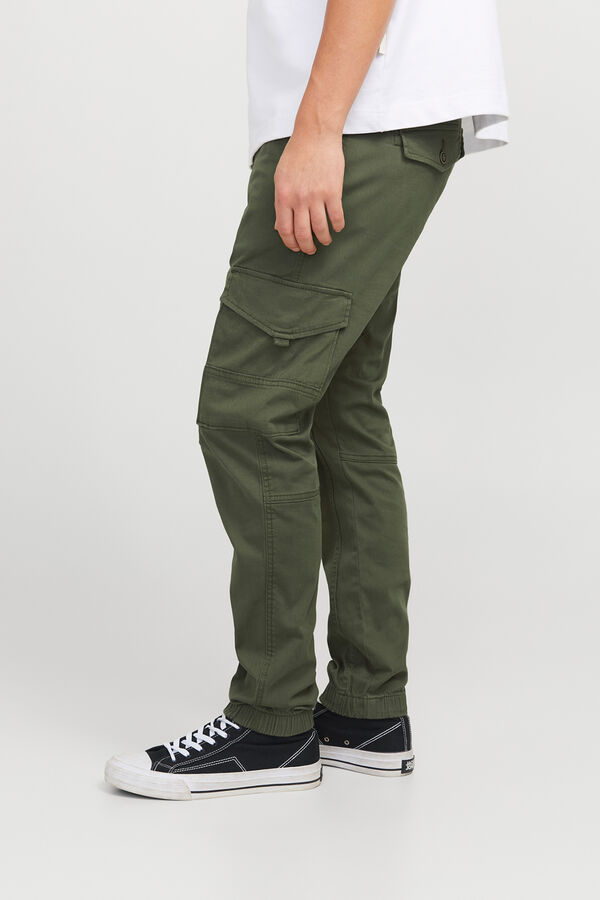 Jack & Jones Cal&ccedil;as cargo slim fit verde