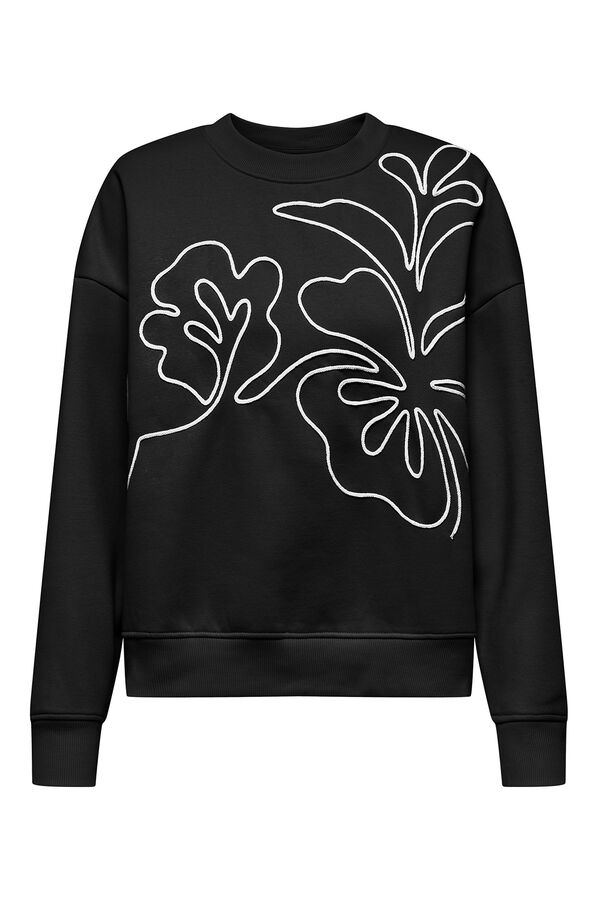 JDY Round neck sweatshirt black