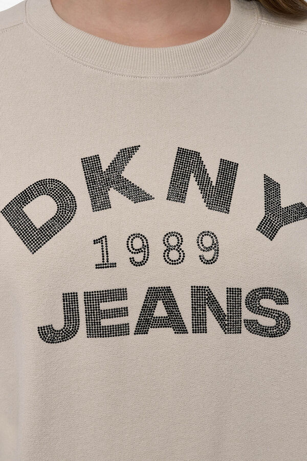 DKNY Sudadera logo dkny kaki