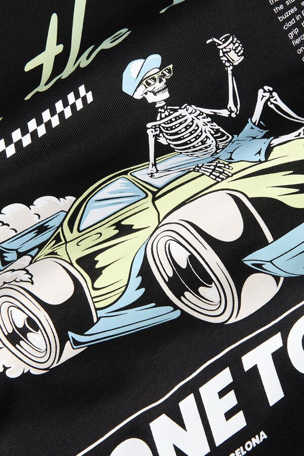 Jack & Jones PLUS Printed short sleeve T-shirt black