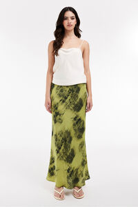 Topshop Falda larga estampada.