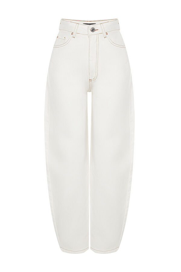 Trendyol Barrel jeans white