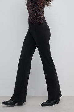 Only Legging flared in Wildlederoptik