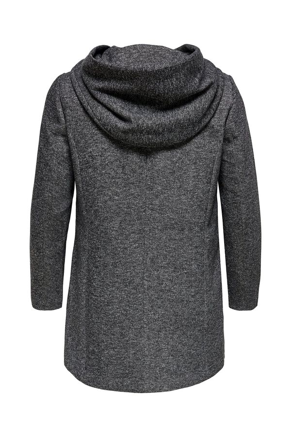 Only Carmakoma Midi cloth coat plus size grey