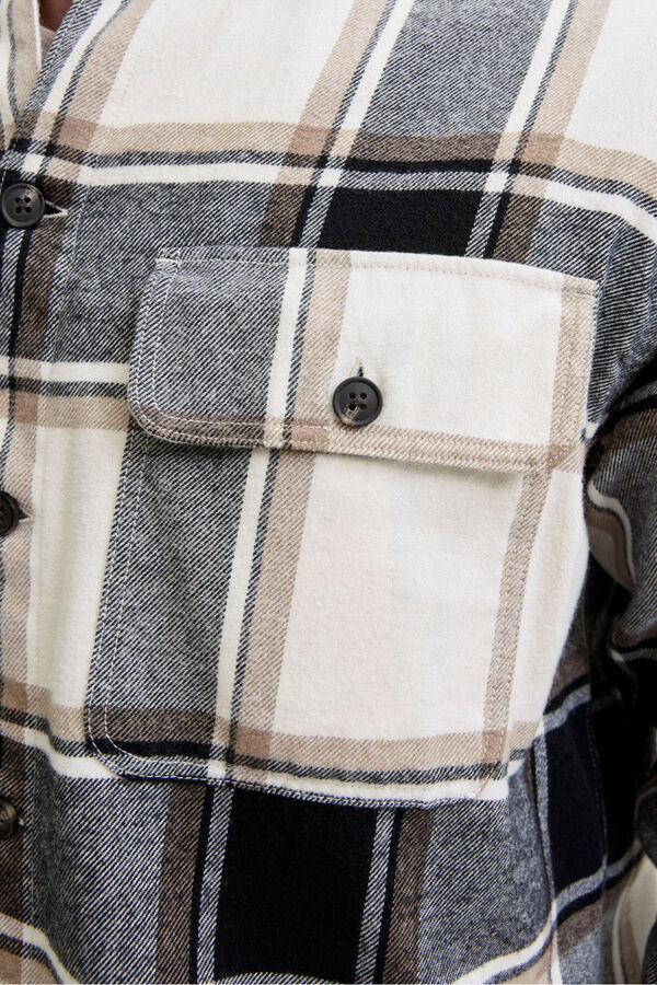 Jack & Jones Sobrecamisa cuadros gris