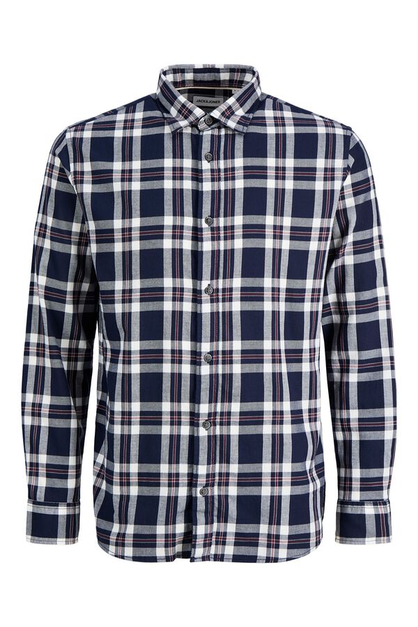 Jack & Jones Plaid regular shirt bleu