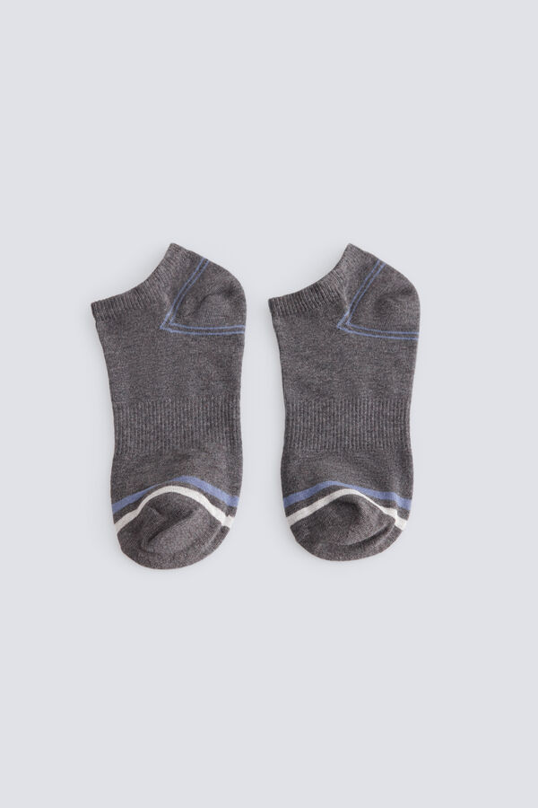 Springfield Ribbed ankle sock blue