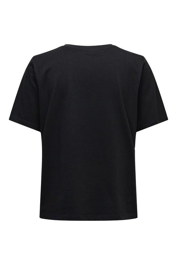 Springfield Camiseta básica de manga corta negro